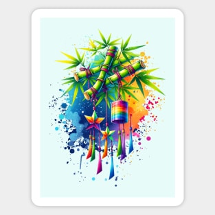 Watercolor Tanabata Tree Magnet